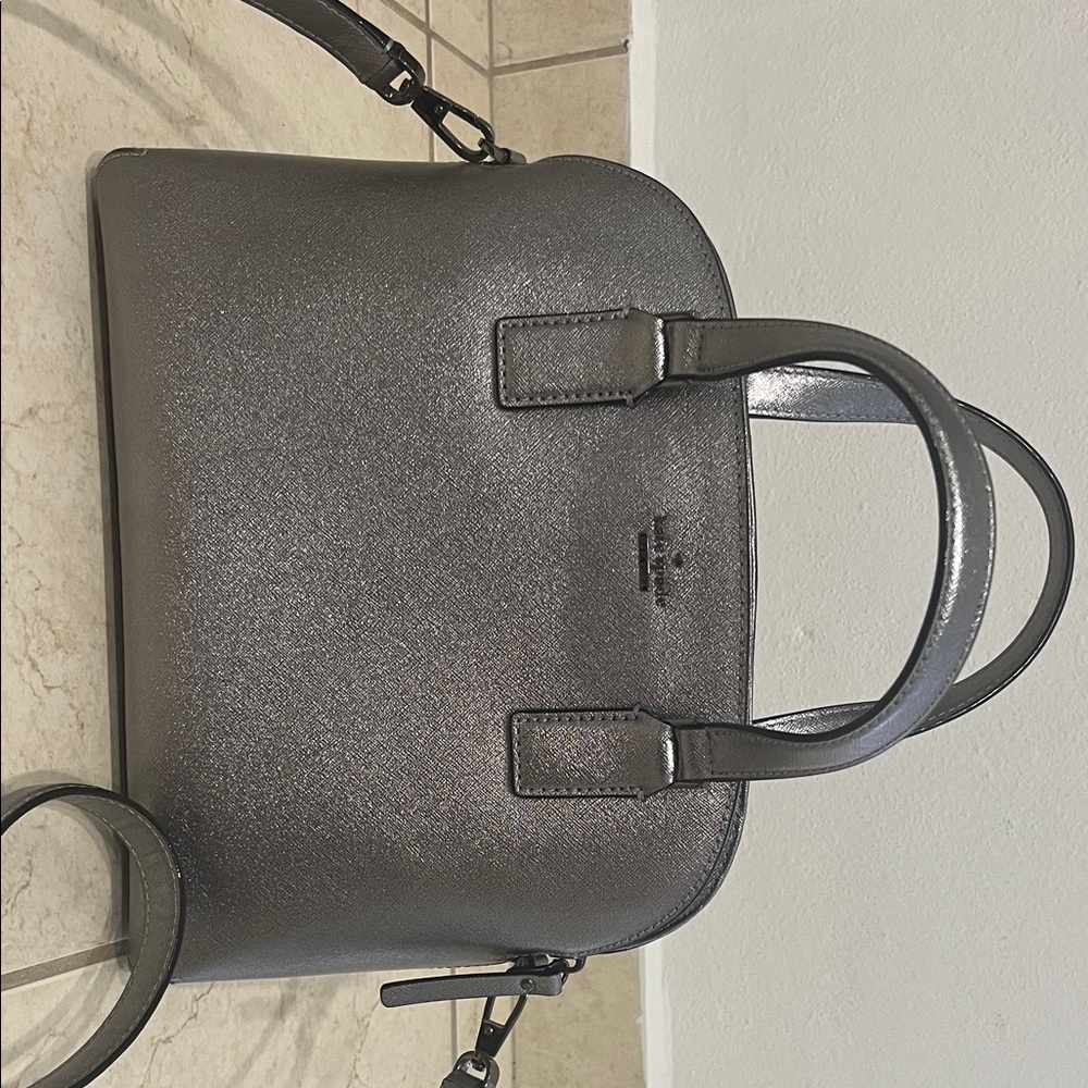 Kate Spade Silver Satchel Bag
